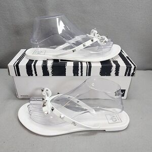 DV Dolce Vita Sunkissed Jelly Sandal‎ White Womens Size 8 NIB